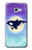 W3807 Killer Whale Orca Moon Pastel Fantasy Hülle Schutzhülle Taschen und Leder Flip für Samsung Galaxy A5 (2017)