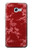 W3817 Red Floral Cherry blossom Pattern Hülle Schutzhülle Taschen und Leder Flip für Samsung Galaxy A5 (2017)