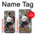 W3793 Cute Baby Panda Snow Painting Hülle Schutzhülle Taschen und Leder Flip für Samsung Galaxy J5 (2017) EU Version