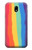 W3799 Cute Vertical Watercolor Rainbow Hülle Schutzhülle Taschen und Leder Flip für Samsung Galaxy J5 (2017) EU Version