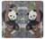 W3793 Cute Baby Panda Snow Painting Hülle Schutzhülle Taschen und Leder Flip für Samsung Galaxy J7 (2016)