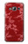 W3817 Red Floral Cherry blossom Pattern Hülle Schutzhülle Taschen und Leder Flip für Samsung Galaxy J3 (2016)