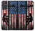 W3803 Electrician Lineman American Flag Hülle Schutzhülle Taschen und Leder Flip für Samsung Galaxy Quantum 2