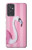 W3805 Flamingo Pink Pastel Hülle Schutzhülle Taschen und Leder Flip für Samsung Galaxy Quantum 2