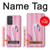 W3805 Flamingo Pink Pastel Hülle Schutzhülle Taschen und Leder Flip für Samsung Galaxy Quantum 2