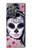 W3821 Sugar Skull Steam Punk Girl Gothic Hülle Schutzhülle Taschen Flip für Samsung Galaxy Z Fold2 5G