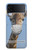 W3806 Giraffe New Normal Hülle Schutzhülle Taschen Flip für Samsung Galaxy Z Flip 3 5G
