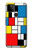 W3814 Piet Mondrian Line Art Composition Hülle Schutzhülle Taschen und Leder Flip für Google Pixel 5A 5G
