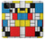 W3814 Piet Mondrian Line Art Composition Hülle Schutzhülle Taschen und Leder Flip für Google Pixel 5A 5G
