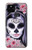W3821 Sugar Skull Steam Punk Girl Gothic Hülle Schutzhülle Taschen und Leder Flip für Google Pixel 5