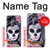 W3821 Sugar Skull Steam Punk Girl Gothic Hülle Schutzhülle Taschen und Leder Flip für Google Pixel 4a