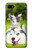 W3795 Grumpy Kitten Cat Playful Siberian Husky Dog Paint Hülle Schutzhülle Taschen und Leder Flip für Google Pixel 3a XL