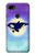 W3807 Killer Whale Orca Moon Pastel Fantasy Hülle Schutzhülle Taschen und Leder Flip für Google Pixel 3a XL