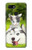 W3795 Grumpy Kitten Cat Playful Siberian Husky Dog Paint Hülle Schutzhülle Taschen und Leder Flip für Google Pixel 3