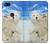 W3794 Arctic Polar Bear in Love with Seal Paint Hülle Schutzhülle Taschen und Leder Flip für Google Pixel 2