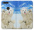 W3794 Arctic Polar Bear in Love with Seal Paint Hülle Schutzhülle Taschen und Leder Flip für Google Pixel XL