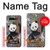 W3793 Cute Baby Panda Snow Painting Hülle Schutzhülle Taschen und Leder Flip für LG K51S