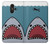 W3825 Cartoon Shark Sea Diving Hülle Schutzhülle Taschen und Leder Flip für LG K10 (2018), LG K30