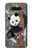 W3793 Cute Baby Panda Snow Painting Hülle Schutzhülle Taschen und Leder Flip für LG V40, LG V40 ThinQ