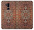 W3813 Persian Carpet Rug Pattern Hülle Schutzhülle Taschen und Leder Flip für LG G7 ThinQ