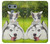 W3795 Grumpy Kitten Cat Playful Siberian Husky Dog Paint Hülle Schutzhülle Taschen und Leder Flip für LG G6