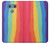 W3799 Cute Vertical Watercolor Rainbow Hülle Schutzhülle Taschen und Leder Flip für LG G6
