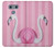 W3805 Flamingo Pink Pastel Hülle Schutzhülle Taschen und Leder Flip für LG G6