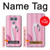 W3805 Flamingo Pink Pastel Hülle Schutzhülle Taschen und Leder Flip für LG G6
