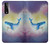 W3802 Dream Whale Pastel Fantasy Hülle Schutzhülle Taschen und Leder Flip für LG Stylo 7 5G