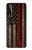 W3804 Fire Fighter Metal Red Line Flag Graphic Hülle Schutzhülle Taschen und Leder Flip für LG Stylo 7 5G