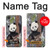 W3793 Cute Baby Panda Snow Painting Hülle Schutzhülle Taschen und Leder Flip für LG Q6