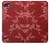W3817 Red Floral Cherry blossom Pattern Hülle Schutzhülle Taschen und Leder Flip für LG Q6