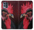 W3797 Chicken Rooster Hülle Schutzhülle Taschen und Leder Flip für Motorola Moto G100