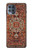 W3813 Persian Carpet Rug Pattern Hülle Schutzhülle Taschen und Leder Flip für Motorola Moto G100