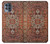 W3813 Persian Carpet Rug Pattern Hülle Schutzhülle Taschen und Leder Flip für Motorola Moto G100