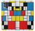 W3814 Piet Mondrian Line Art Composition Hülle Schutzhülle Taschen und Leder Flip für Motorola Moto G100