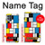 W3814 Piet Mondrian Line Art Composition Hülle Schutzhülle Taschen und Leder Flip für Motorola Moto G100