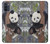 W3793 Cute Baby Panda Snow Painting Hülle Schutzhülle Taschen und Leder Flip für Motorola Moto G50