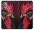 W3797 Chicken Rooster Hülle Schutzhülle Taschen und Leder Flip für Motorola Moto G30, G20, G10