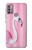 W3805 Flamingo Pink Pastel Hülle Schutzhülle Taschen und Leder Flip für Motorola Moto G30, G20, G10