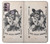 W3818 Vintage Playing Card Hülle Schutzhülle Taschen und Leder Flip für Motorola Moto G30, G20, G10