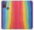 W3799 Cute Vertical Watercolor Rainbow Hülle Schutzhülle Taschen und Leder Flip für Motorola Moto G10 Power