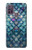W3809 Mermaid Fish Scale Hülle Schutzhülle Taschen und Leder Flip für Motorola Moto G10 Power