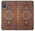 W3813 Persian Carpet Rug Pattern Hülle Schutzhülle Taschen und Leder Flip für Motorola Moto G10 Power