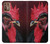 W3797 Chicken Rooster Hülle Schutzhülle Taschen und Leder Flip für Motorola Moto G9 Plus