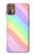 W3810 Pastel Unicorn Summer Wave Hülle Schutzhülle Taschen und Leder Flip für Motorola Moto G9 Plus