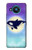 W3807 Killer Whale Orca Moon Pastel Fantasy Hülle Schutzhülle Taschen und Leder Flip für Nokia 8.3 5G