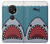 W3825 Cartoon Shark Sea Diving Hülle Schutzhülle Taschen und Leder Flip für Nokia 7.2