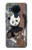 W3793 Cute Baby Panda Snow Painting Hülle Schutzhülle Taschen und Leder Flip für Nokia 5.4