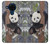 W3793 Cute Baby Panda Snow Painting Hülle Schutzhülle Taschen und Leder Flip für Nokia 5.4